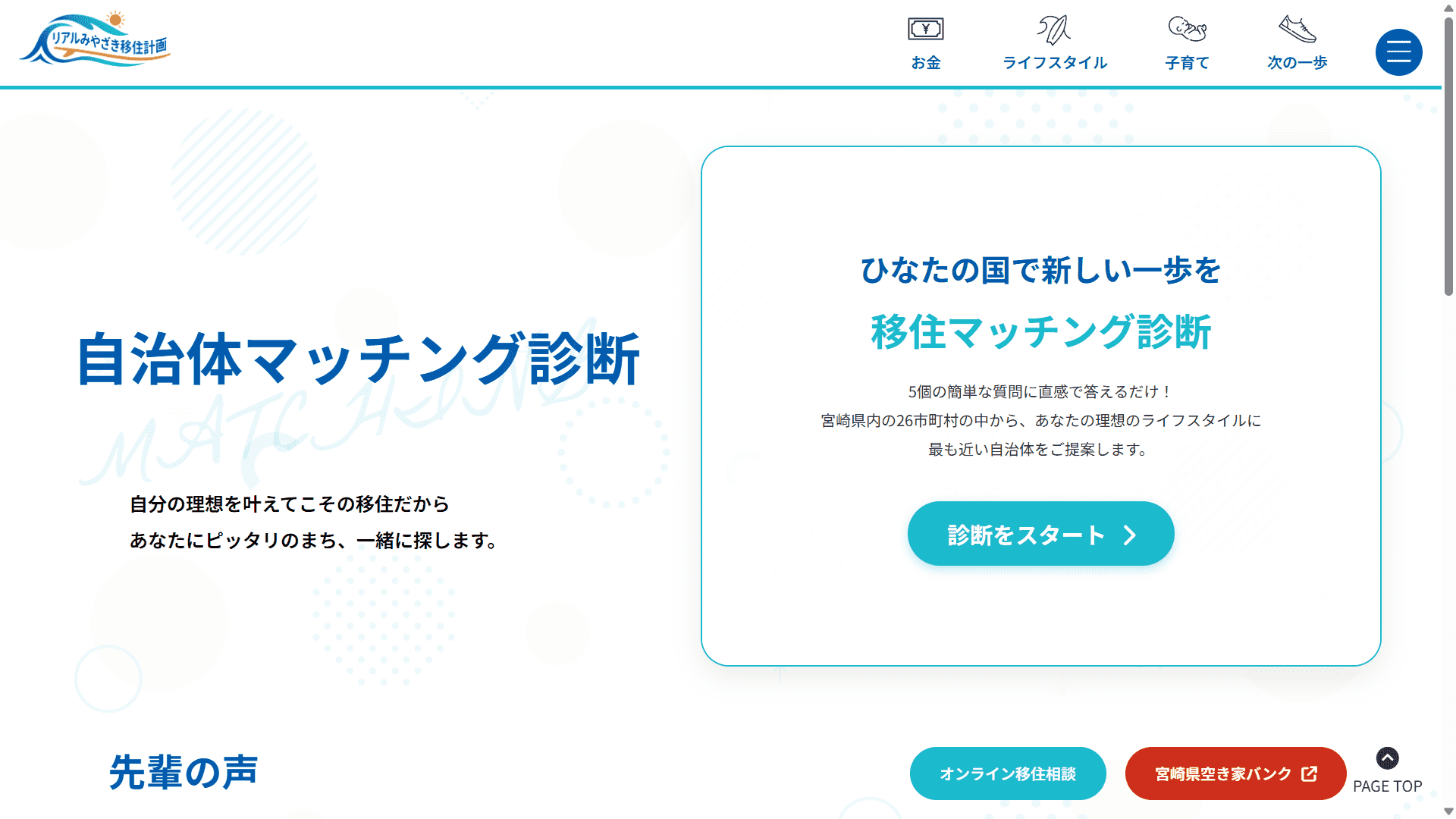 自治体マッチング診断